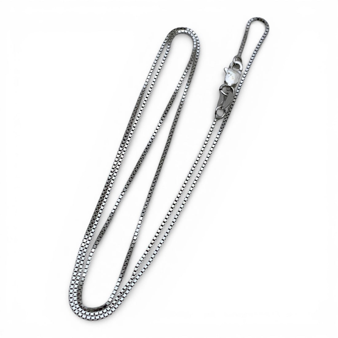 Sterling Silver Box Chain Necklace (1 of 3)