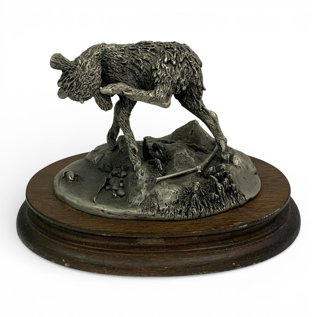 1977 L. C. Hampton Pewter Sculpture, Dall Lamb (1 of 10)
