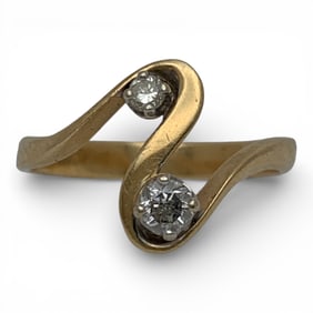 14k Yellow Gold & Diamond Ring