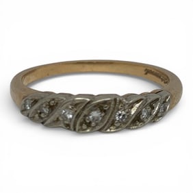 14k Yellow Gold & Diamond Ring