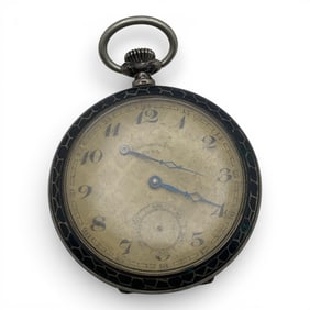 Chronometre Zena 800 Silver Pocket Watch