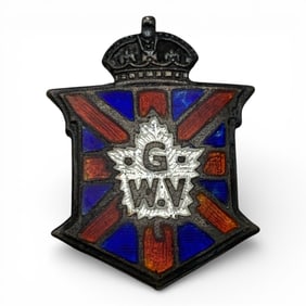 Enameled Great War Veteran Pin