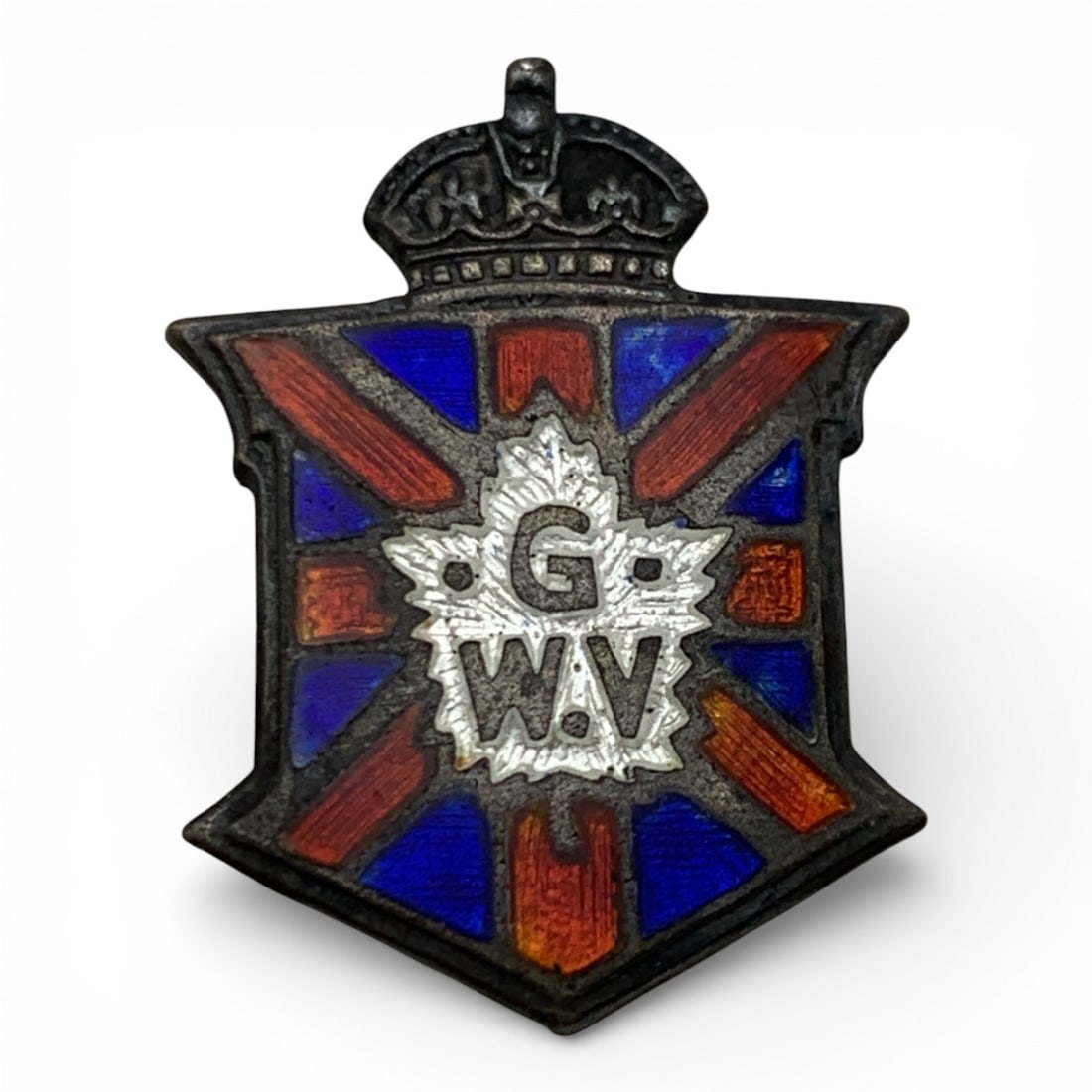 Enameled Great War Veteran Pin: See Photos