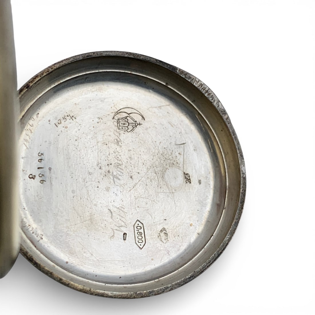 800 Silver Pocket Watch - 3