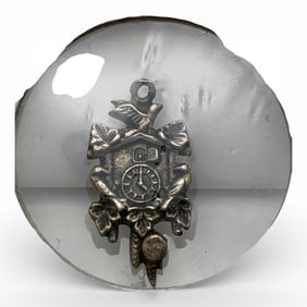 800 Silver Cuckoo Clock Charm