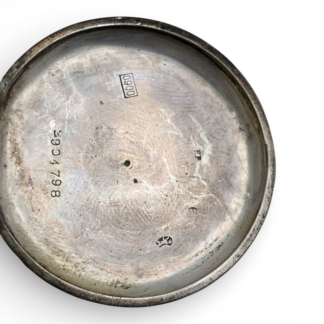 900 Silver Pocket Watch - 4