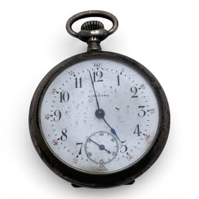 Marlboro Sterling Silver Pocket Watch