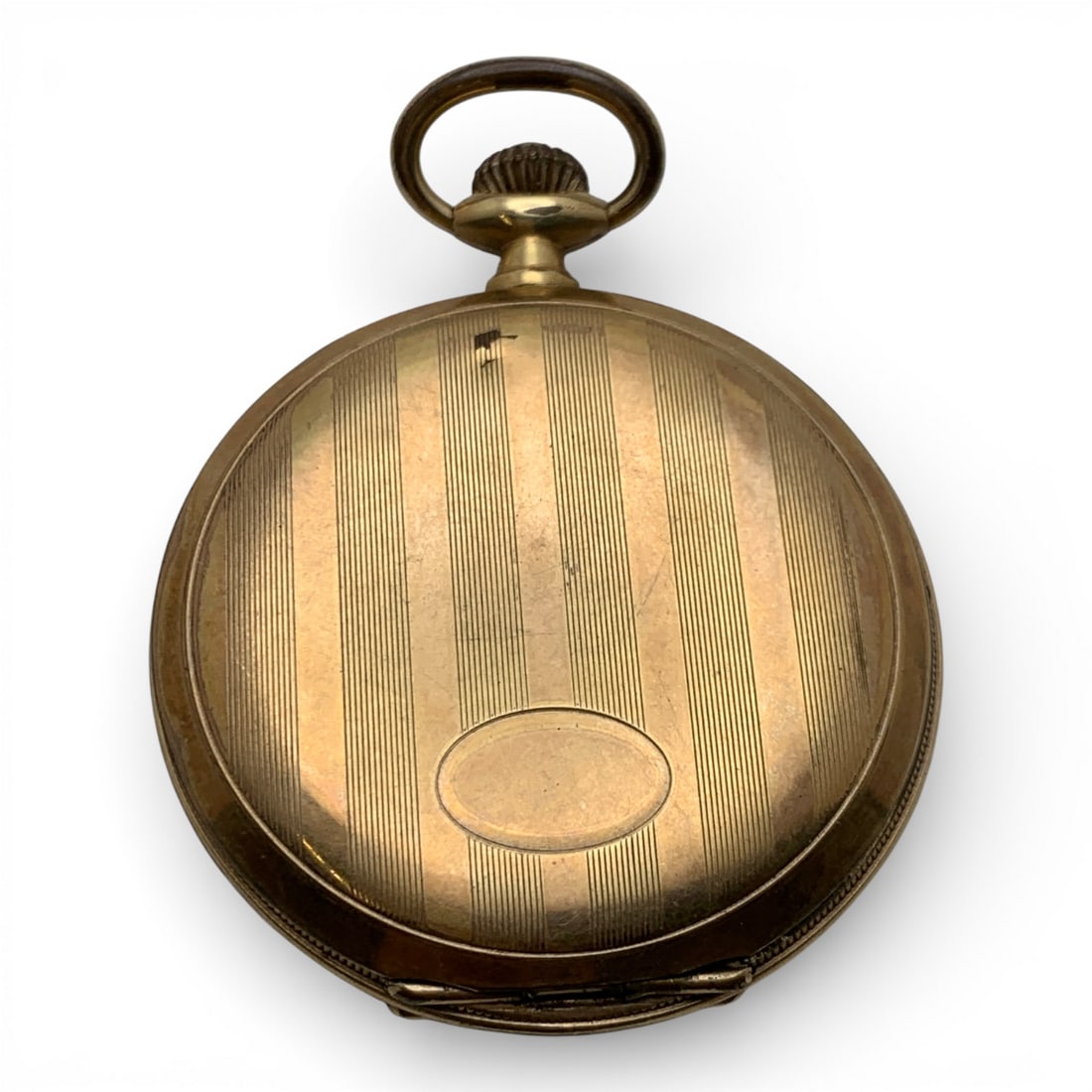 Gold Filled Pocket Watch: Marked On Front Case: Plaque Or Garanti 10 Ans, M. B. 1227Marked On Back Case: Plaque Or Garanti 10 Ans, 669432 3/4" Long - 84.9 Grams