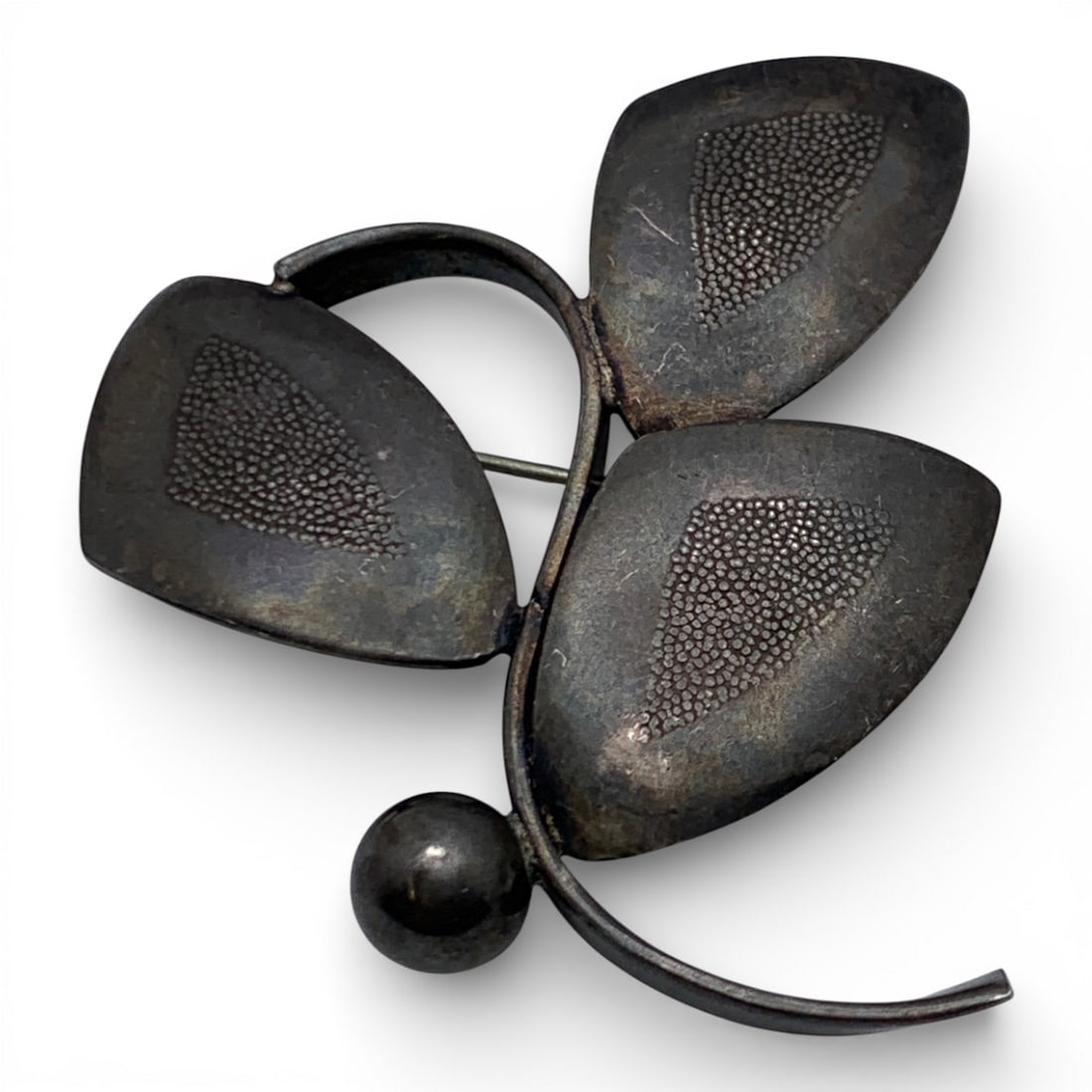 Sterling Silver Brooch: Marked Sterling - 1 3/4" Long - 9.8 Grams