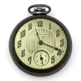 Biltmore Silver Tone Pocket Watch