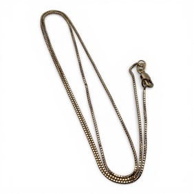 14k Yellow Gold Box Chain Necklace