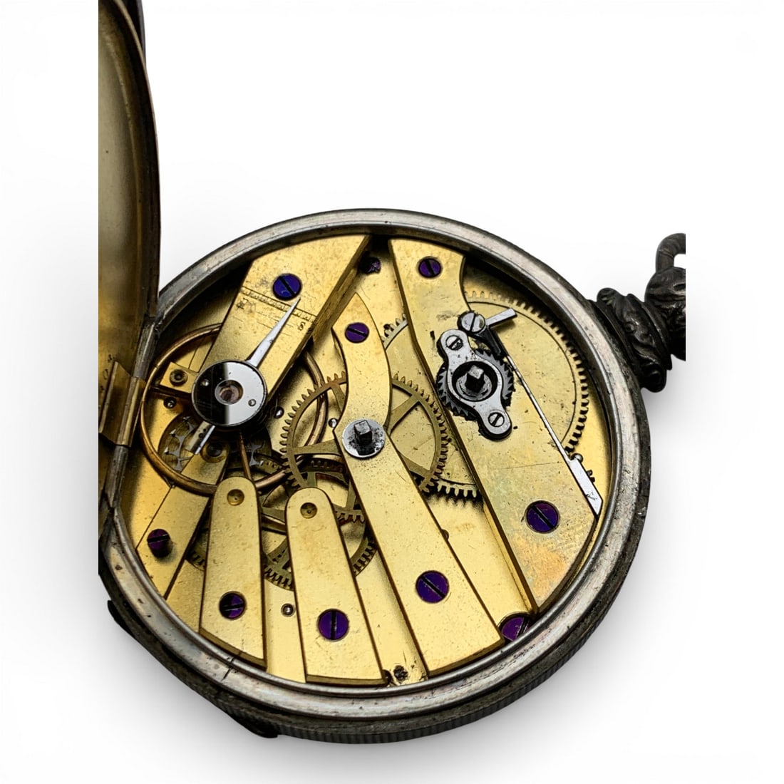 Silver Tone Pocket Watch - 5