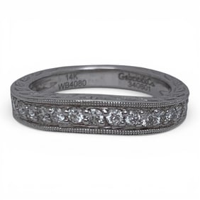 14k White Gold & Diamond Ring