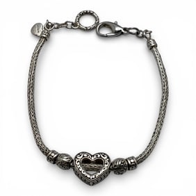 Sterling Silver Heart Bracelet