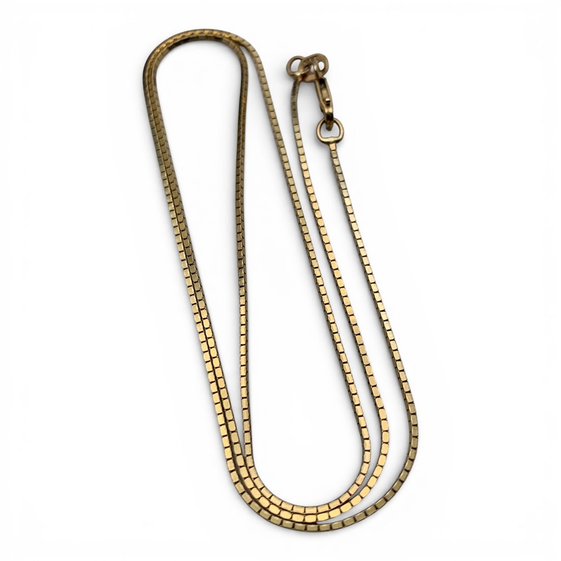 14k Yellow Gold Necklace: Marked 14k - 18 1/2" Long - 2.1 Dwt Gemstones Tested With Presidium Gem Tester Il - Berners Does Not Guarantee Authenticity Of Gemstones