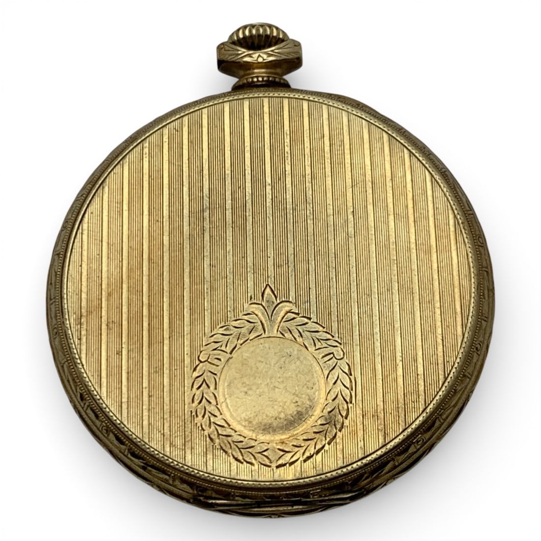 Waltham 14k Gold Filled Pocket Watch: Marked On Face: WalthamMarked On Back Case: Waltham Colonial, 14kt Gold Filled, 7576681Marked On Movement: A. W. W. Co., Waltham, 235302482" Long - 52.9 Grams