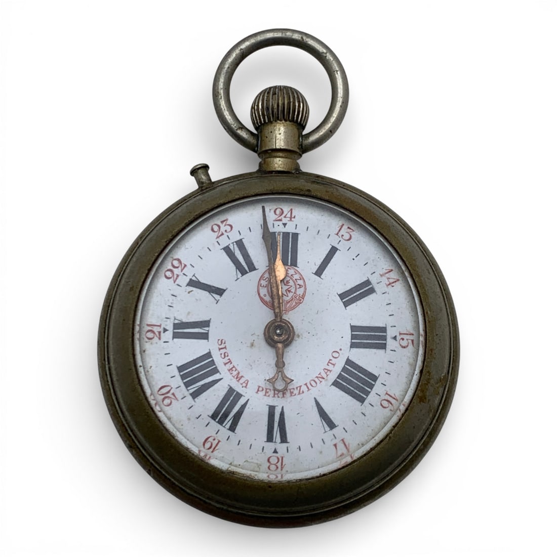 Sistema Perfezionato Pocket Watch: Marked On Face: Sistema Perfezionato 3 1/4" Long - 131.4 Grams