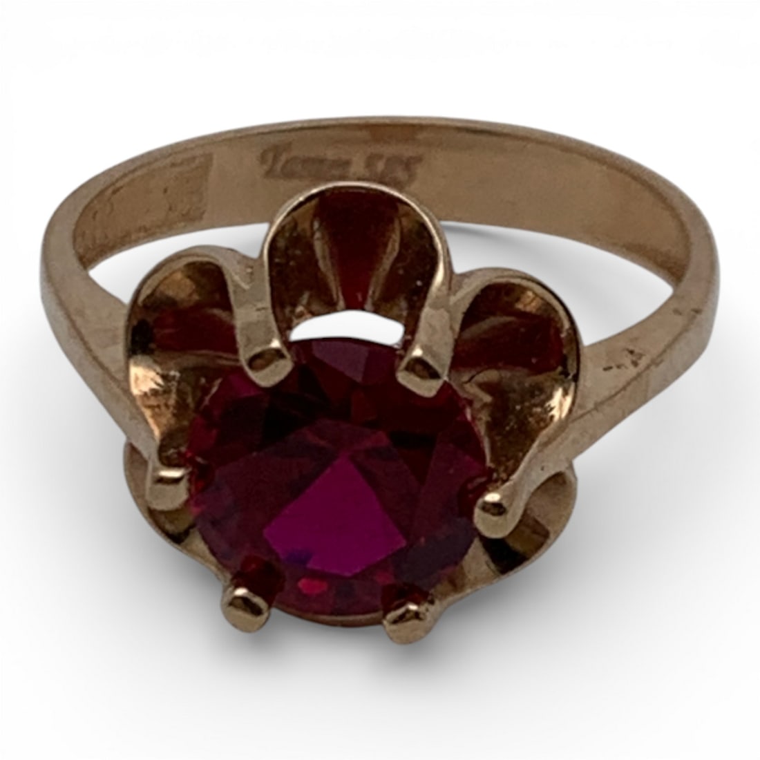 14k Yellow Gold & Ruby Ring - 4