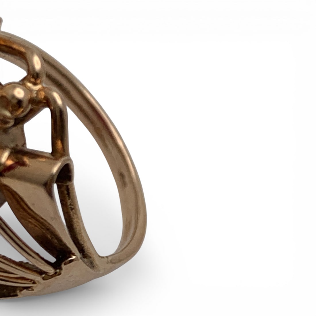 Victorian 14k Yellow Gold & Ruby Ring - 3