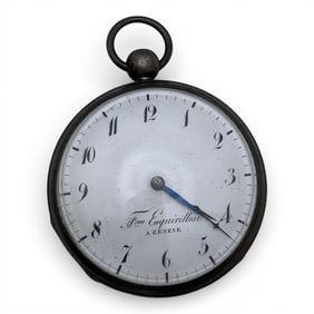 Tres Esquisllon Silver Tone Pocket Watch