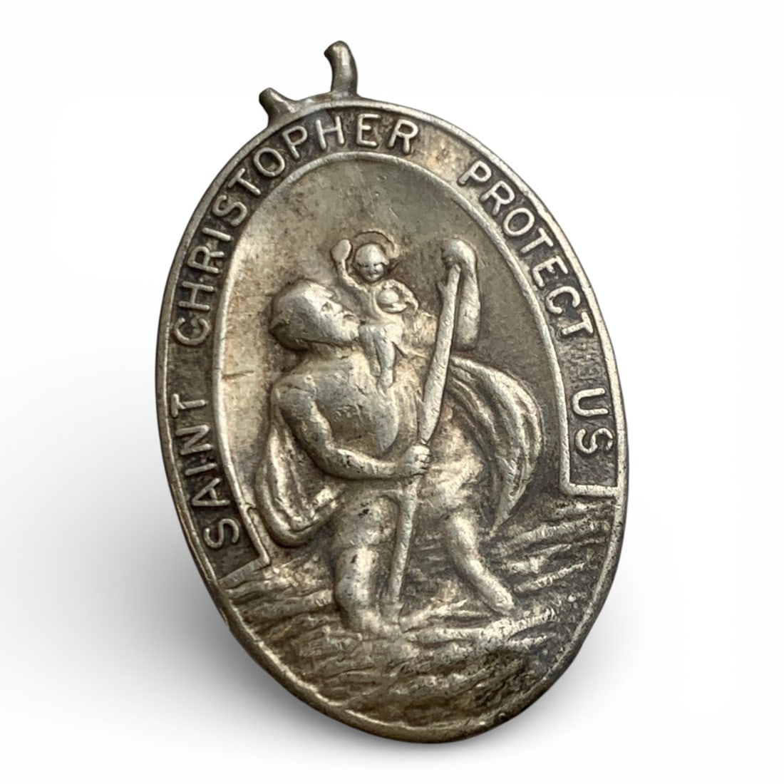 Sterling Silver Religious Pendant: Marked Sterling - See Photos