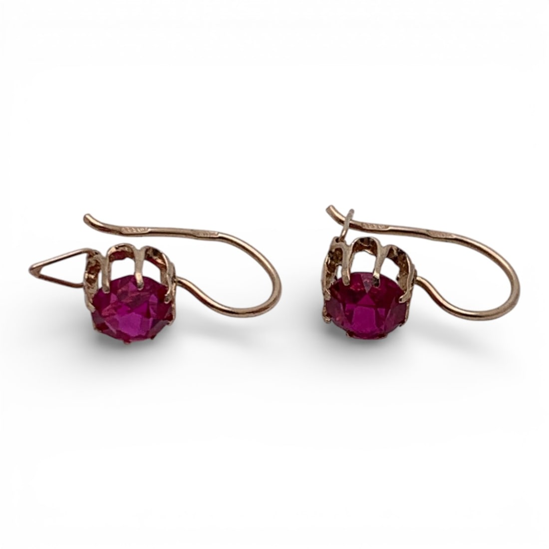 14k Yellow Gold & Ruby Earrings (1 of 3)