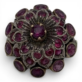 Victorian 14k Yellow Gold & Ruby Ring