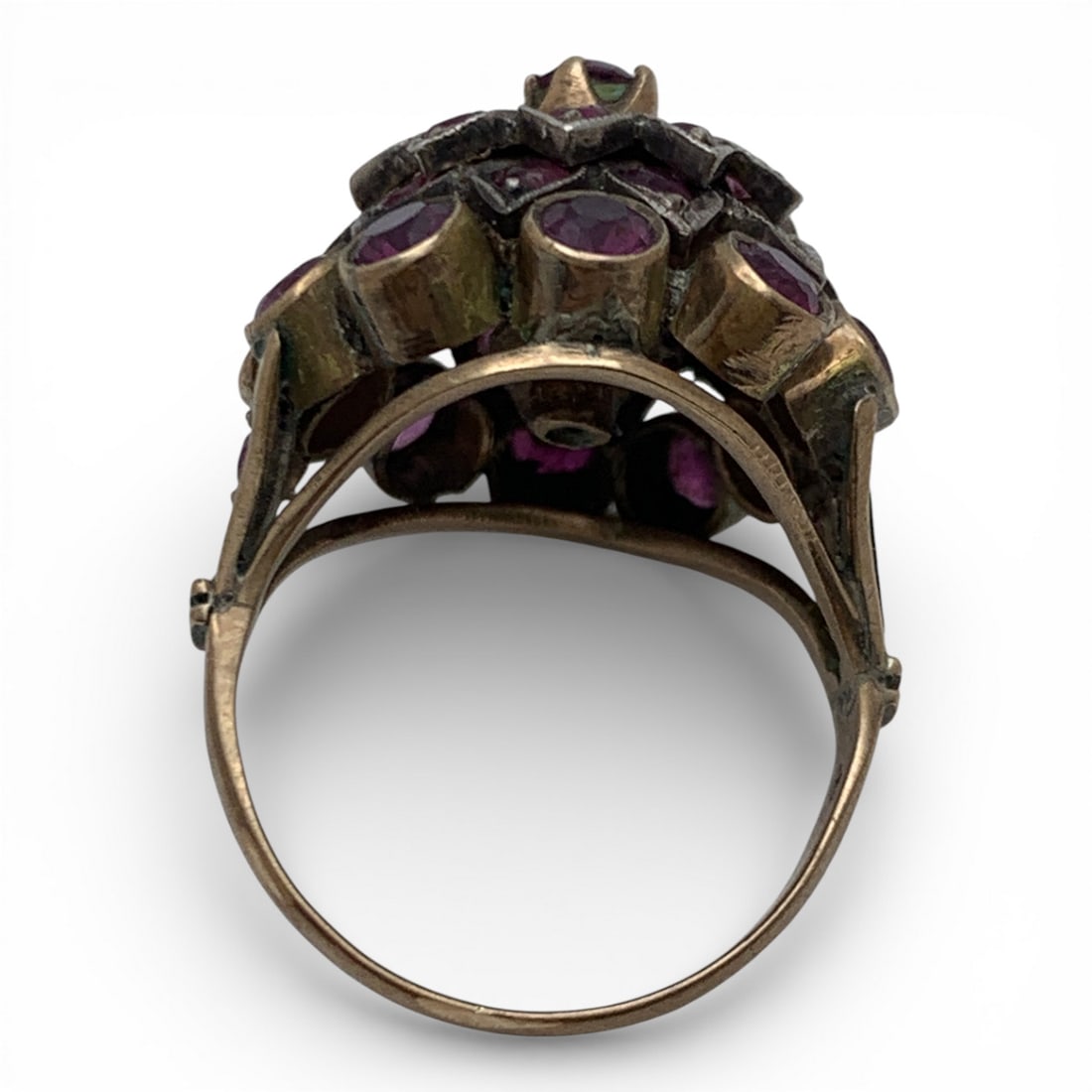 Victorian 14k Yellow Gold & Ruby Ring - 2