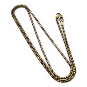 14k Yellow Gold Box Chain Necklace