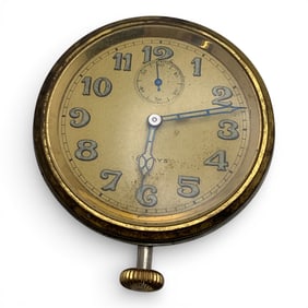 8 Days Silver Tone Pocket Watch