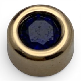 14k Yellow Gold & Sapphire Pendant