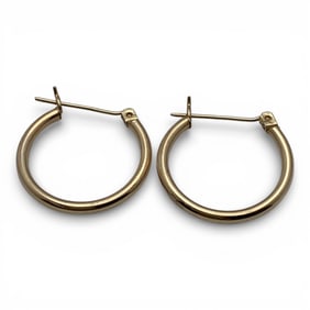 14k Yellow Gold Hoop Earrings