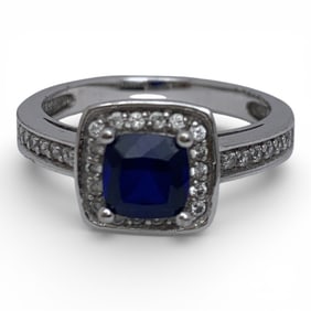 Sterling Silver & Cubic Zirconia Ring