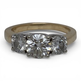 14k Yellow Gold & Diamond Ring