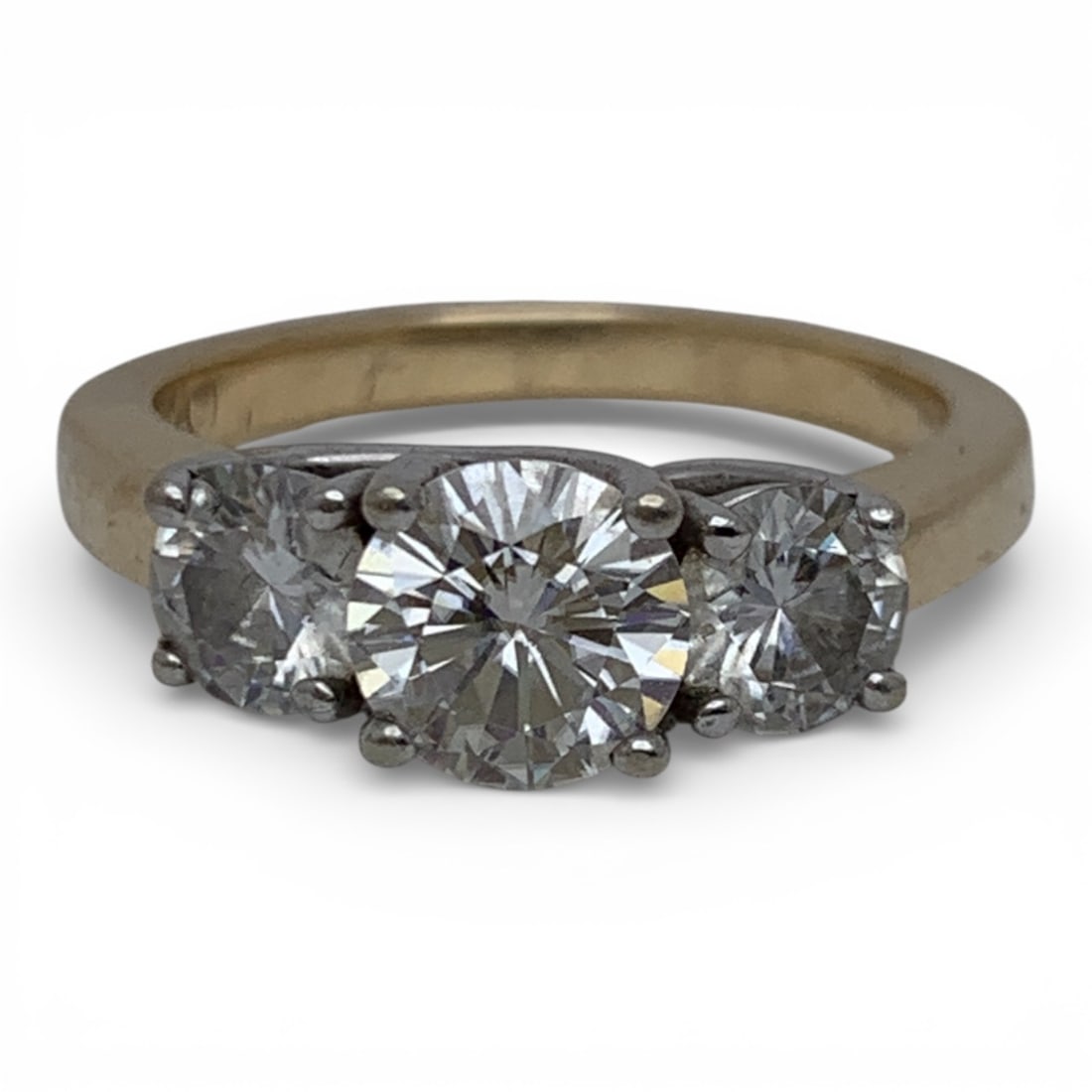 14k Yellow Gold & Diamond Ring: Marked 14k - Size 7 - 3.2 DwtGemstones Tested With Presidium Gem Tester Il - Berners Does Not Guarantee Authenticity Of Gemstones