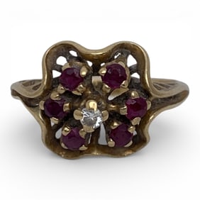14k Yellow Gold & Ruby Ring