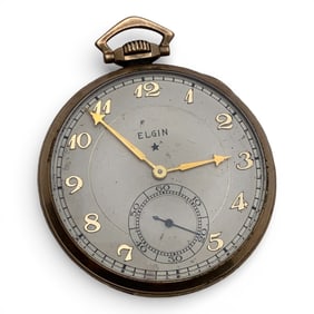Antique 1954 Elgin Gold Filled Pocket Watch