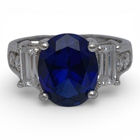 Sterling Silver & Cubic Zirconia Ring