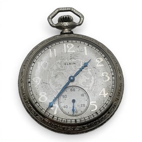 Antique 1933 Elgin Gold Filled Pocket Watch