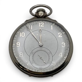 Antique 1928 Elgin 14k Gold Filled Pocket Watch