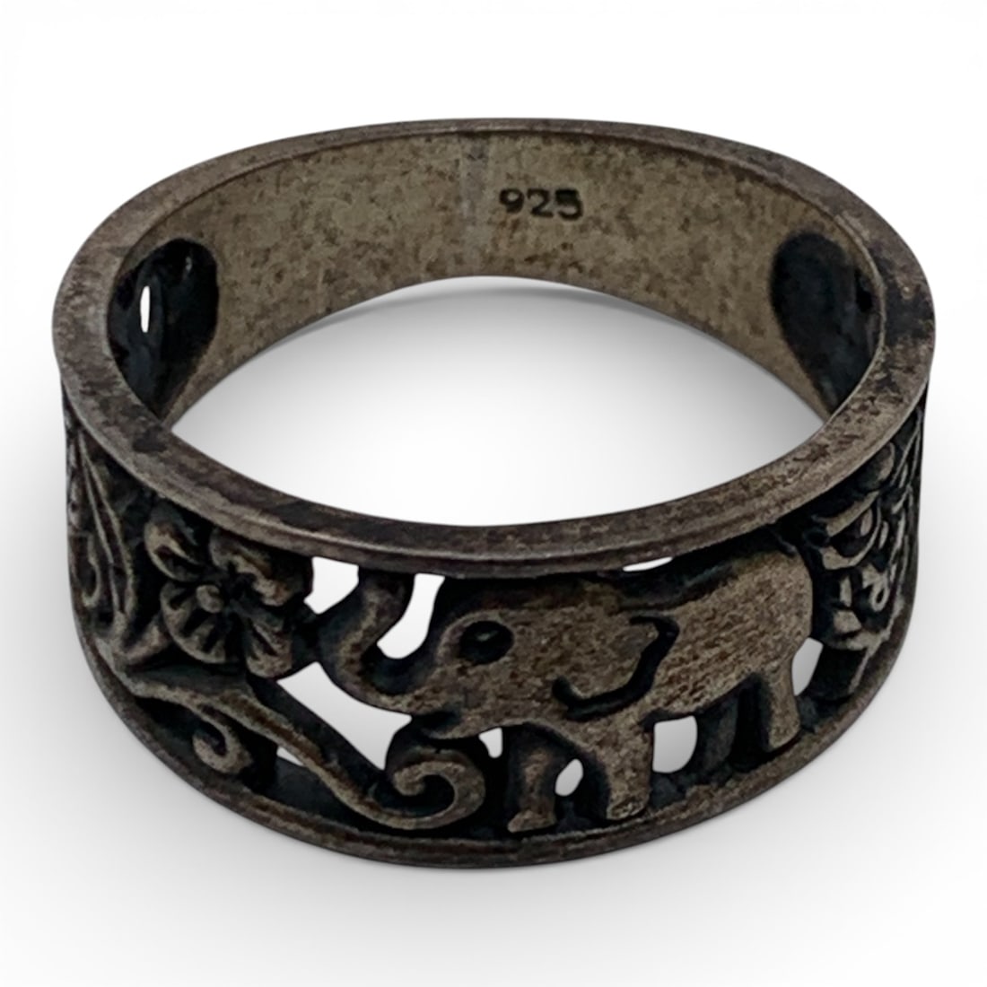 Sterling Silver Elephant Ring - 3