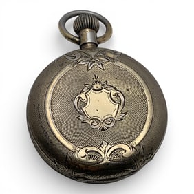 Antique 1876 Illinois Coin Silver Pocket Watch