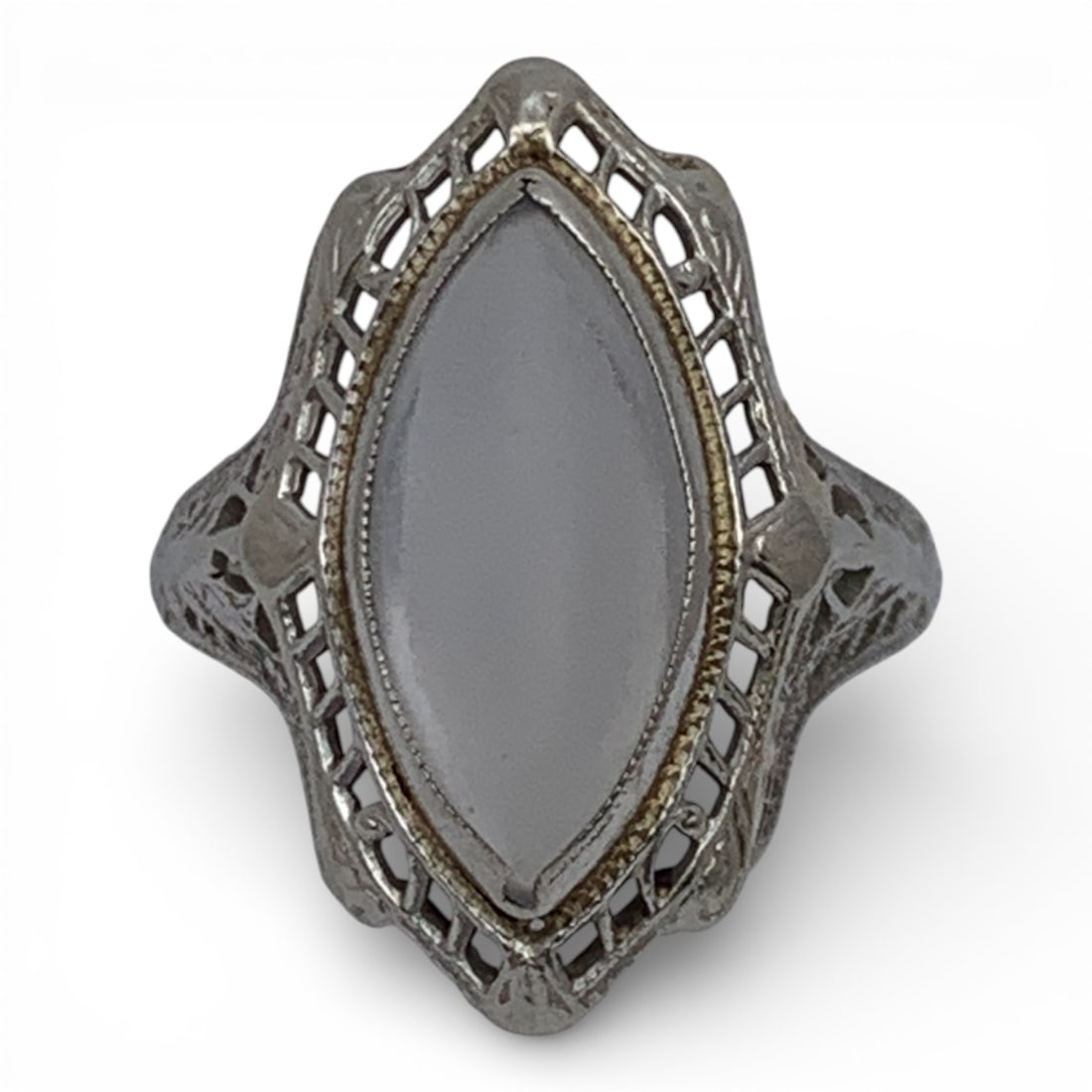 14k White Gold Ring With Stone (1 of 3)