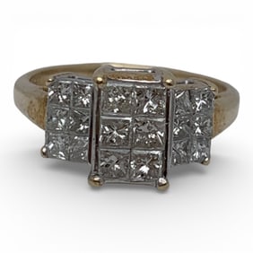 14k Yellow Gold & Diamond Ring