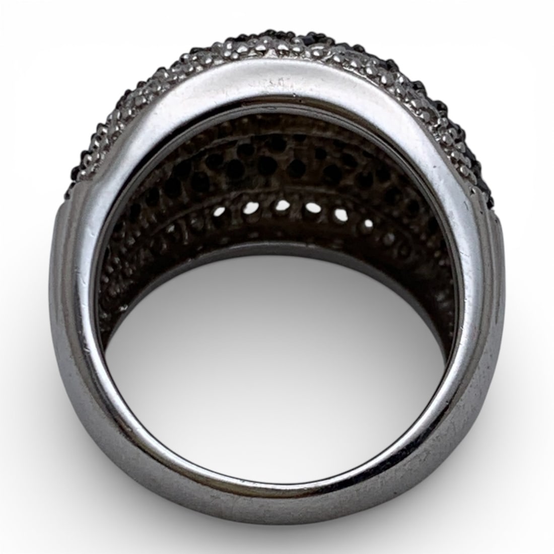 J. Esposito Sterling Silver & Cubic Zirconia Ring: Marked Espo 925 Cz - Size 7 - 10.1 Grams