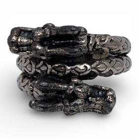 Sterling Silver Dragon Ring