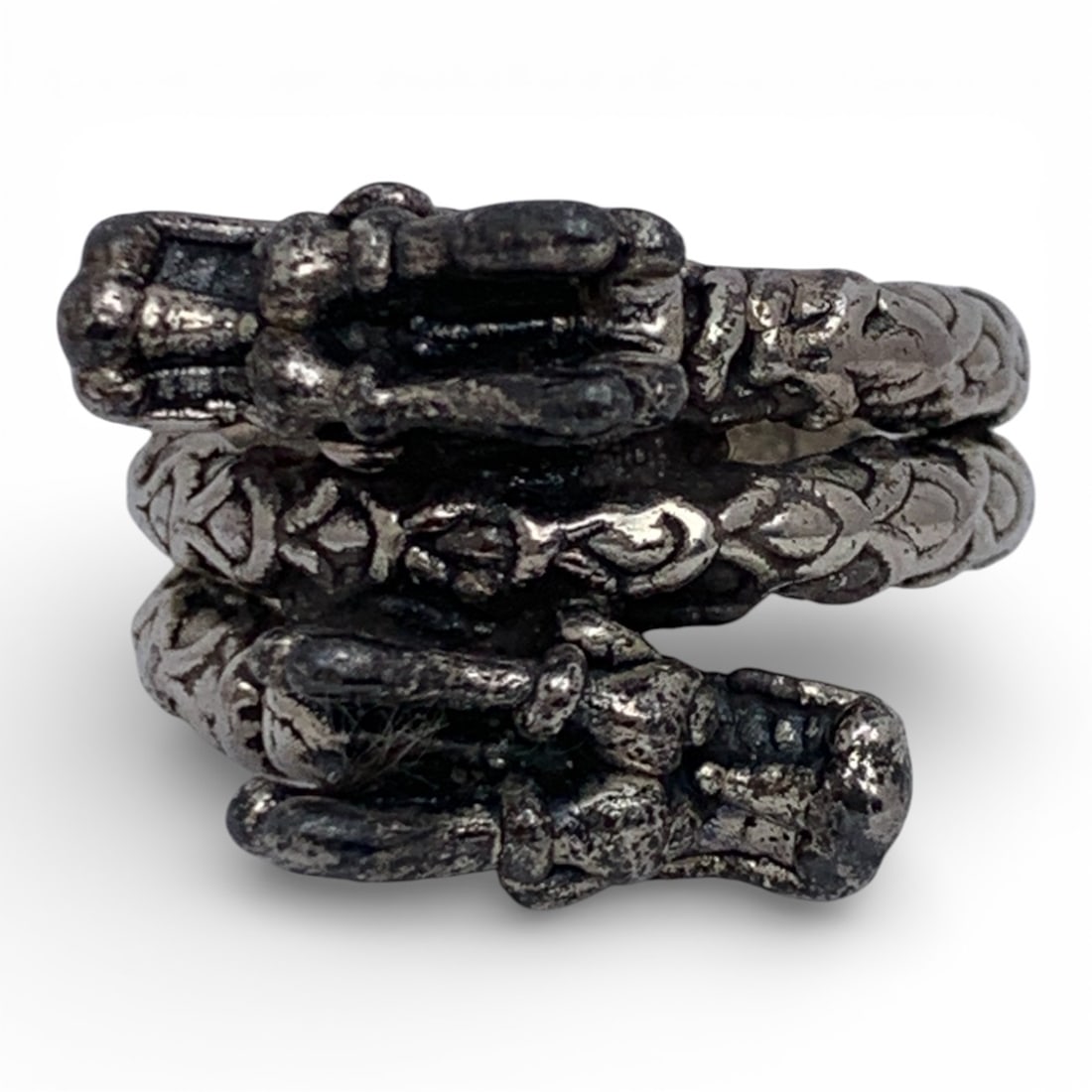 Sterling Silver Dragon Ring - 5