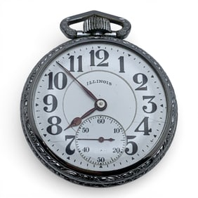 Antique 1920 Illinois Bunn Special Pocket Watch