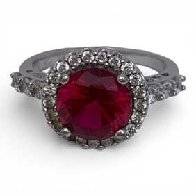 Sterling Silver & Cubic Zirconia Ring