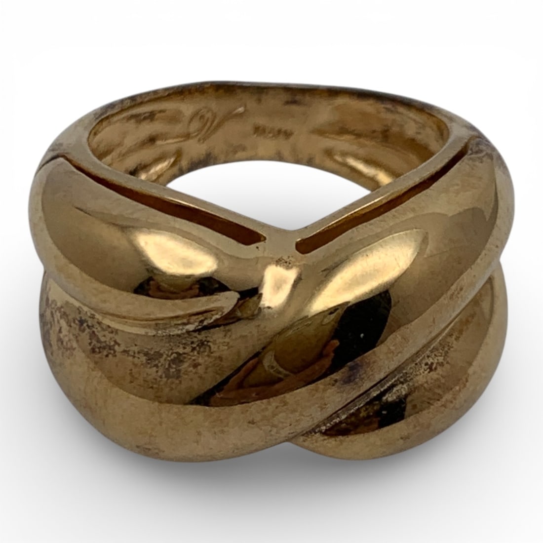 Sterling Silver Gold Tone Ring - 3